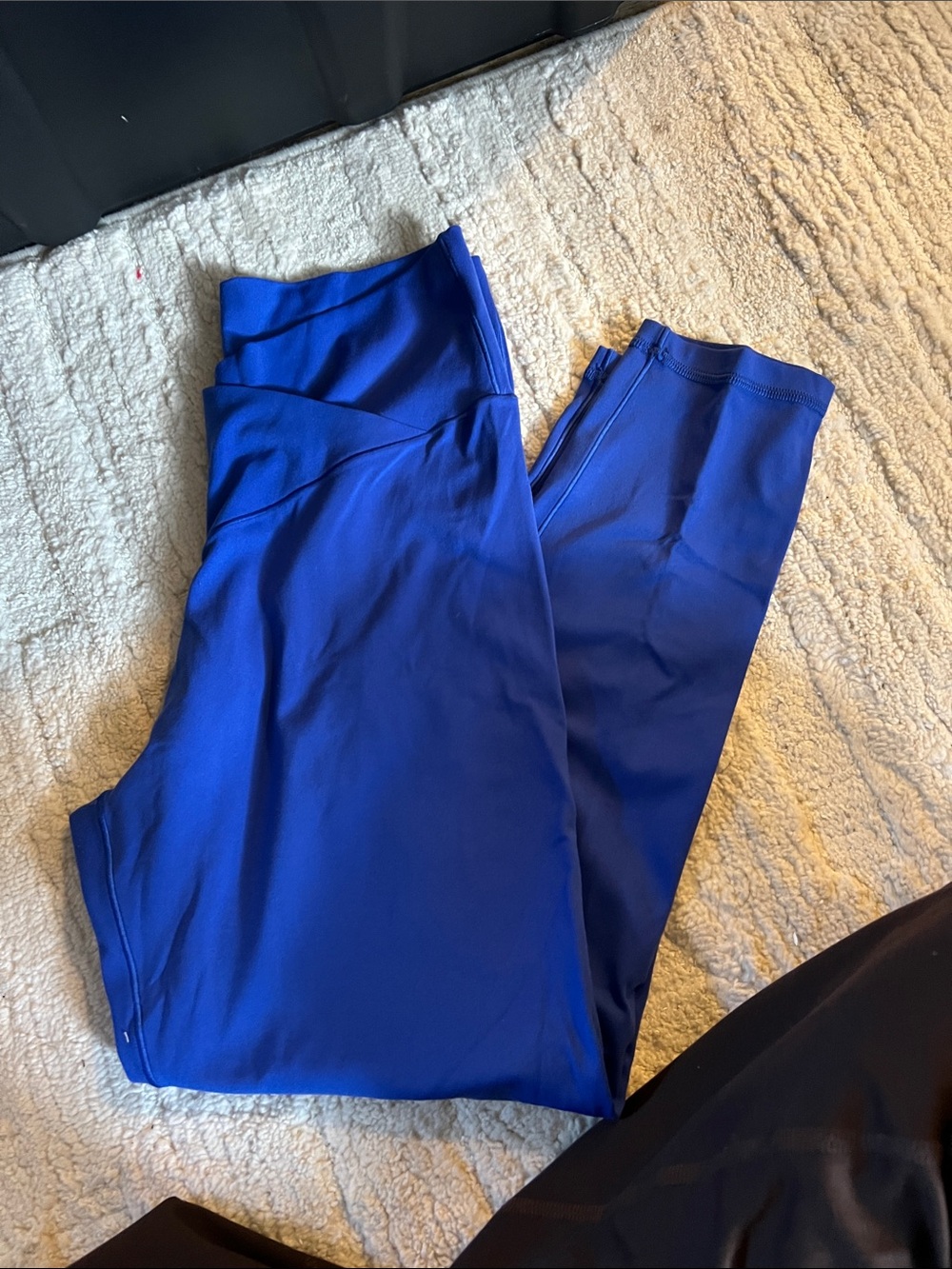 Women's High-Waist Blue Active Leggings